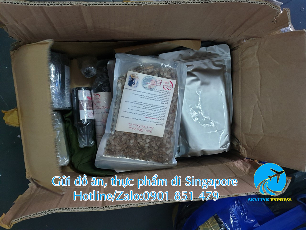 gửi đồ ăn thực phẩm đi sang Singapore